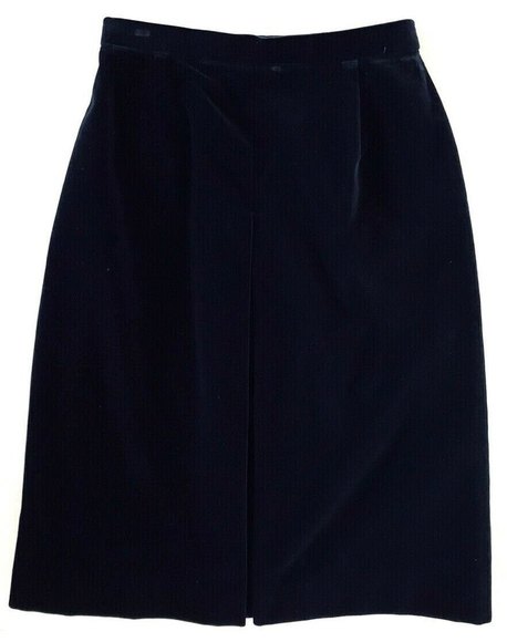 The Scotch House | Crewneck Velour Blazer Skirt Set Womens Size 4 Blue - Picture 10 of 14
